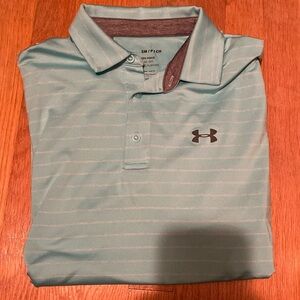 Small teal under armour polo